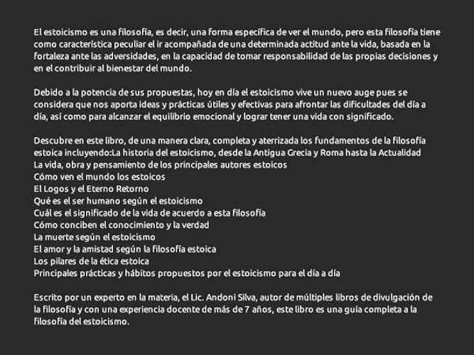 descubriendo el significado de una actitud estoica