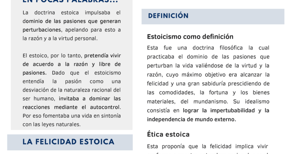la antitesis del estoicismo