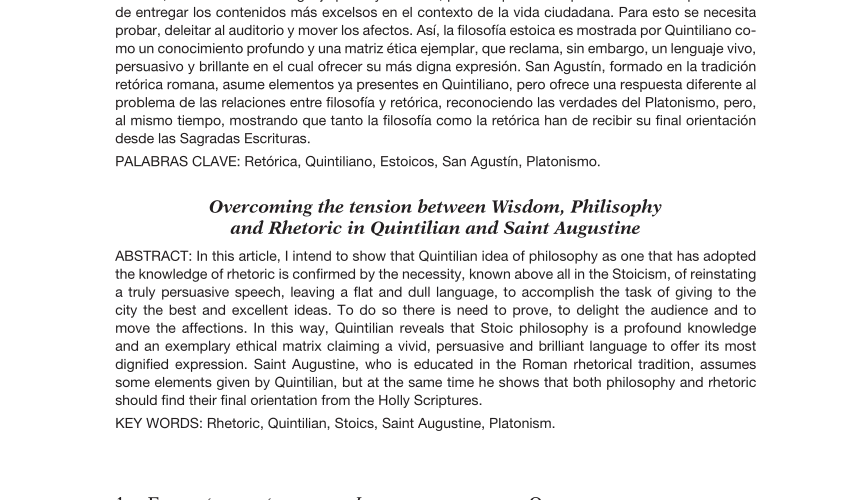 la filosofia estoica de quintiliano