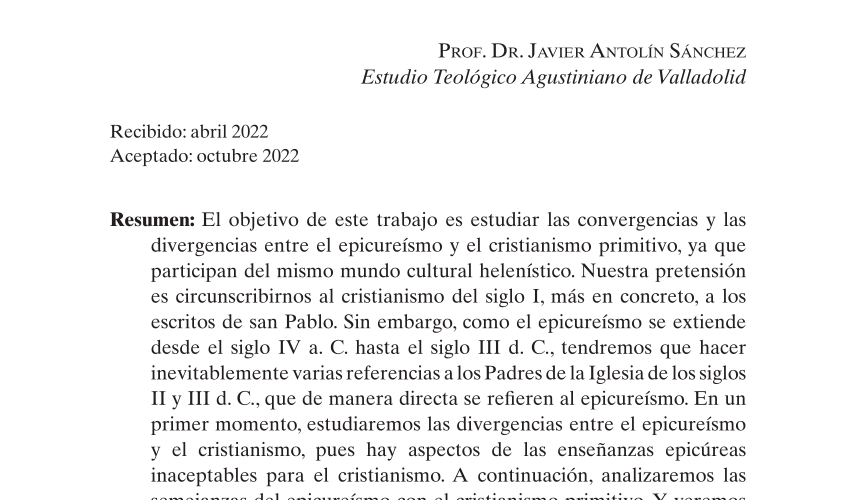 un acercamiento a las similitudes entre el epicureismo y el estoicismo