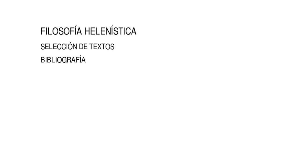 antologia de los fundamentos del estoicismo en la grecia antigua