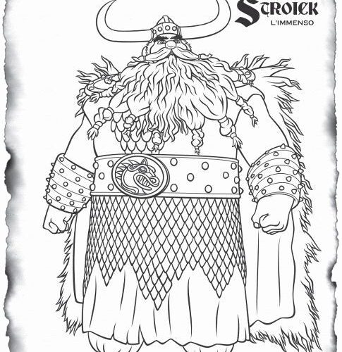 dibujos para colorear estoico como entrenar a tu dragon