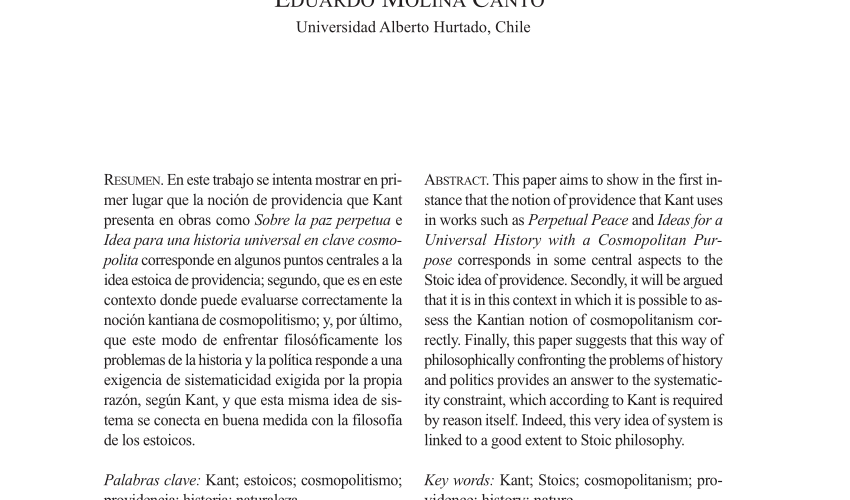 el concepto estoico del cosmopolitismo en la filosofia