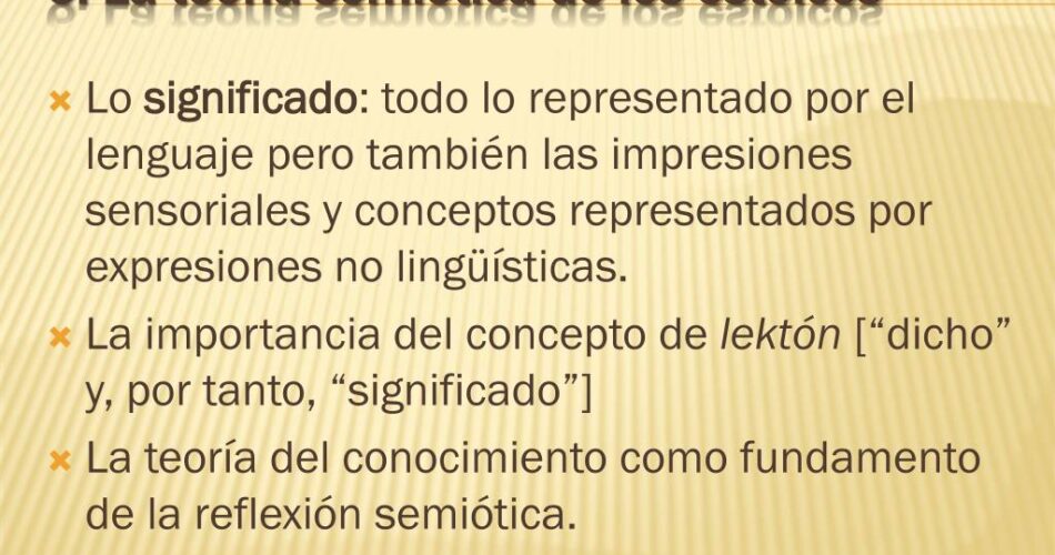 la concepcion estoica de la semiotica una interpretacion filosofica