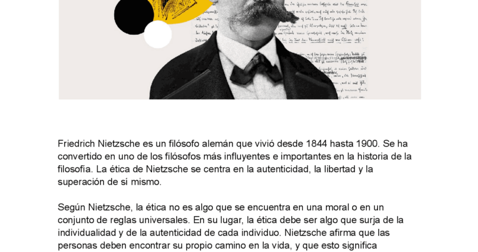 la filosofia de nietzsche como guia para vivir una vida autentica