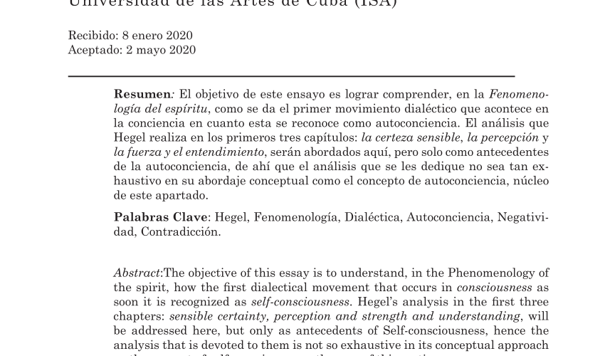 la lucha por la libertad hegel autoconciencia y los limites del estoicismo y el escepticismo