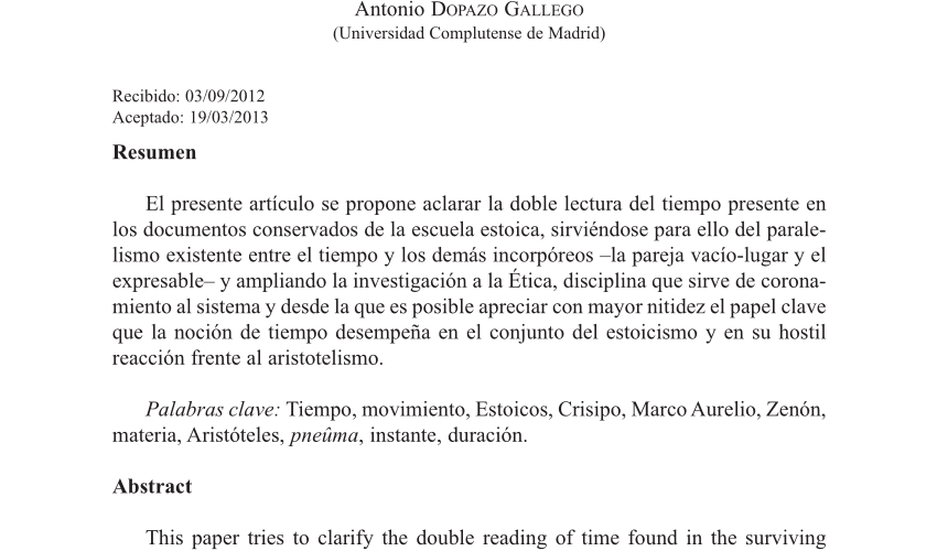 la relacion entre la fisica estoica y la cuestion de la necesidad