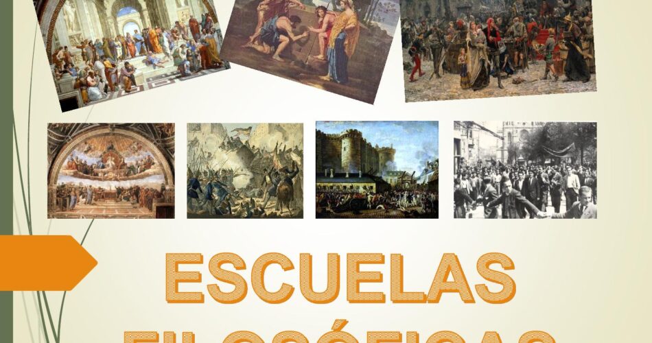 las diferentes escuelas filosoficas y su perspectiva ante la vida